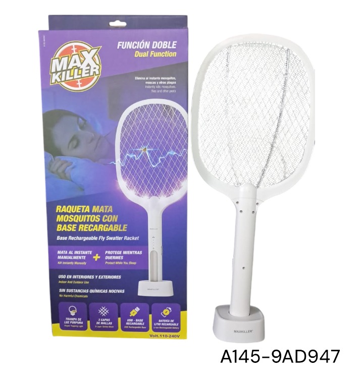 RAQUETA MATA INSECTO RECARGABLE