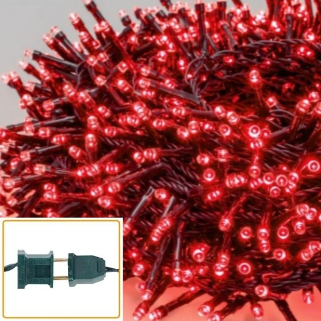 NAVIDAD LUZ 7M/100L ROJO  CXB100