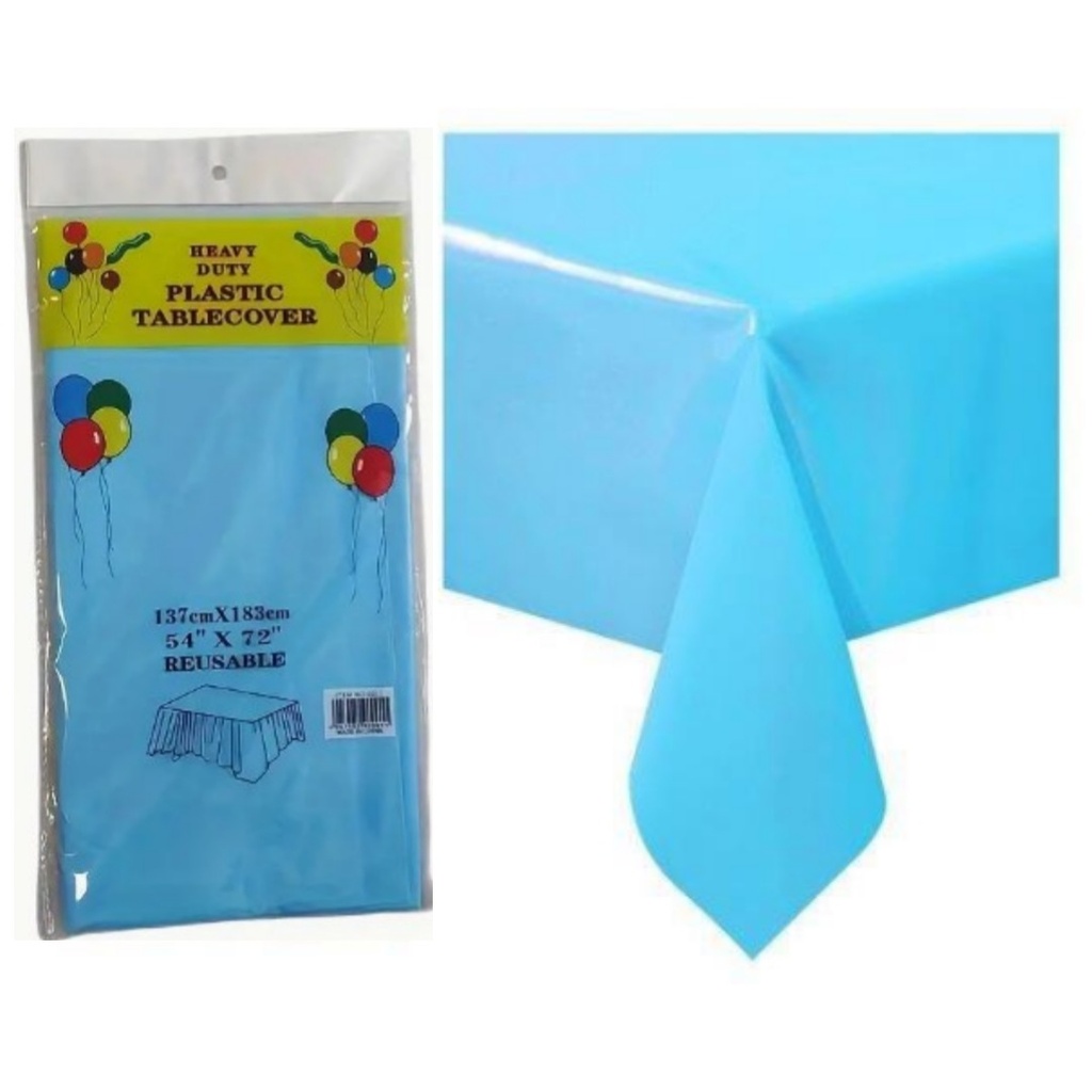 MANTEL 137X183CM 12PZ CELESTE CXB-120UD.