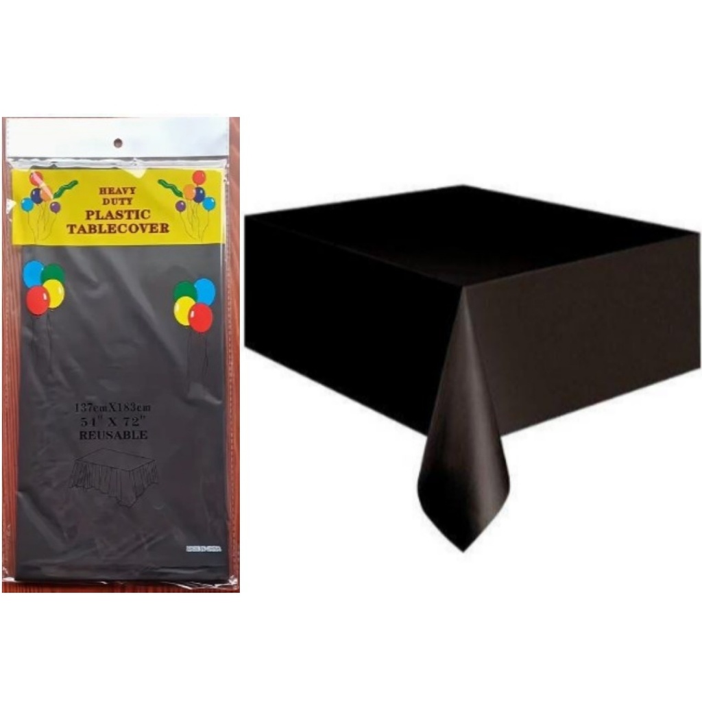 MANTEL 137X183CM 12PZ NEGRO  CXB-120UD.