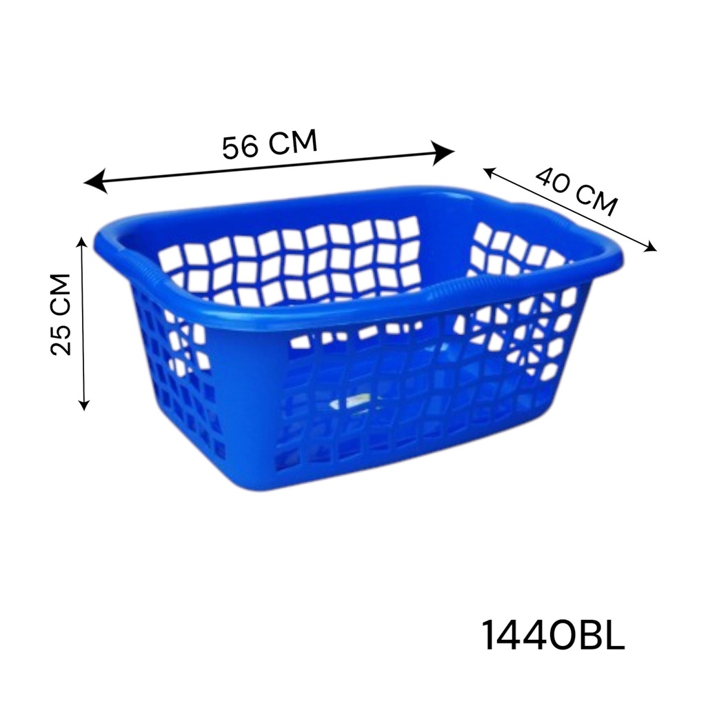 CANASTA PLASTICA RECTANGULAR COLORES CXB-24UD.