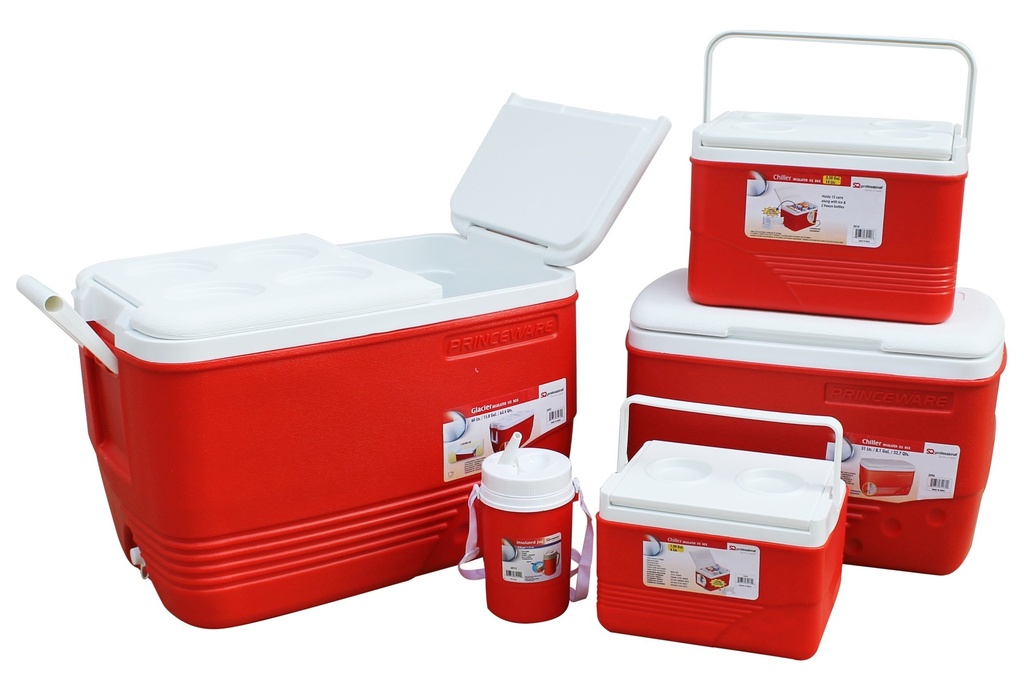 HIELERA SET ROJO 5 PCS
