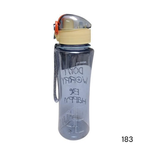 [183] BOTELLA FRASES TRANSPARENTE 600 ML
