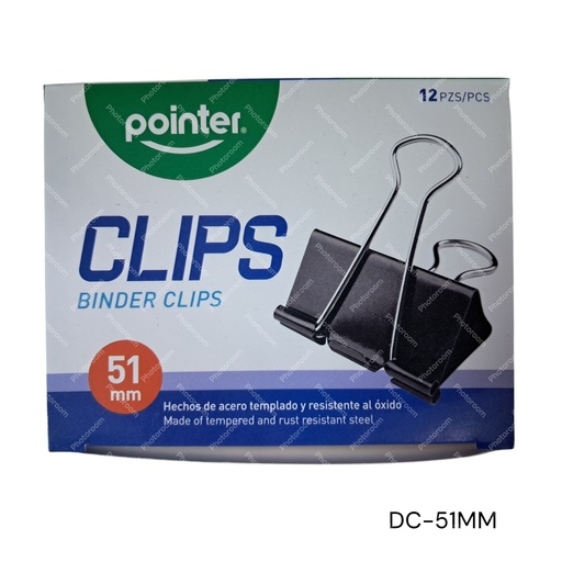 [DC-51MM] CLIPS SUJETA PAPEL 51MM