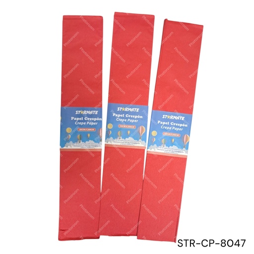 [STR-CP-8047] PAPEL CRESPON 50X200 CM ROJO