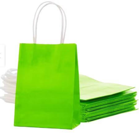 [CA-0023VER] BOLSA CRAFT27X22X11CM VERDE  PQT.12UD.   CXB-480 UD.