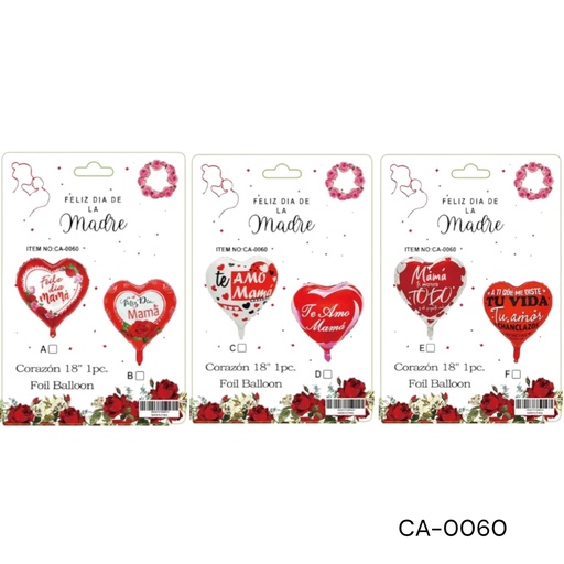 [CA-0060] DIA DE LA MADRE H18PG  PQT12UD.  CXB-75 DOC./900 UD.