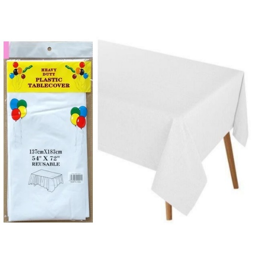 [CA-0065BLA] MANTEL 137X183CM 12PZ BLANCO