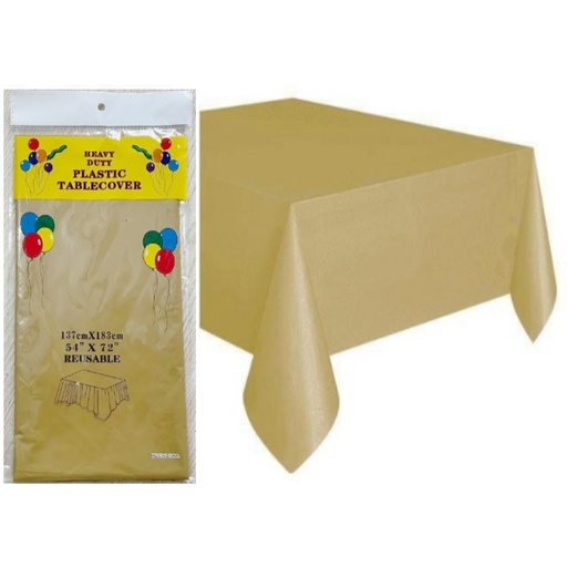 [CA-0065DOR] MANTEL 137X183CM 12PZ DORADO