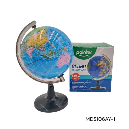 [MDS106AY-1] GLOBO TERRAQUEO (MAPA MUNDI) 10.6CM  CXB-80