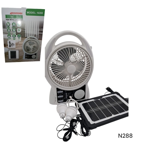 [N288] ABANICO MULTIFUNCION SOLAR CXB-6 UD.