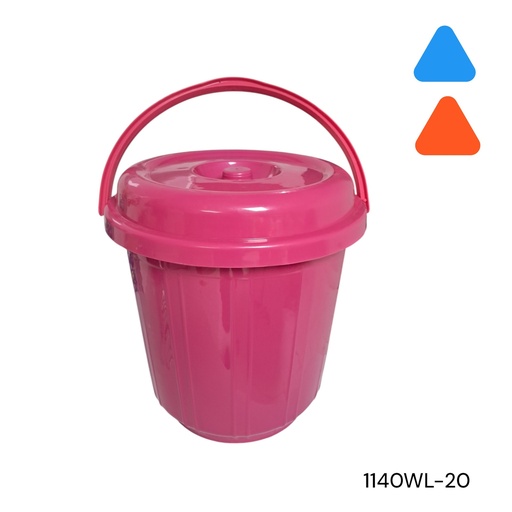 [1140WL-20] CUBO MULTIUSO CON TAPA 20 LITROS