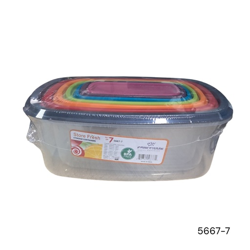 [5667-7] ENVASE SET 7PCS PRINCEWARE