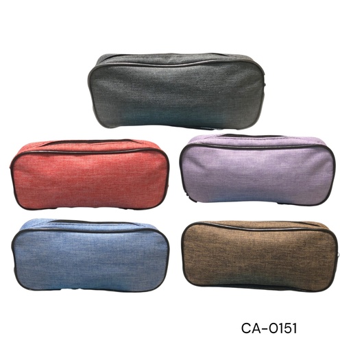 [CA-0151] CARTUCHERA TELA CREMA SIMPLE CXB-600UD.