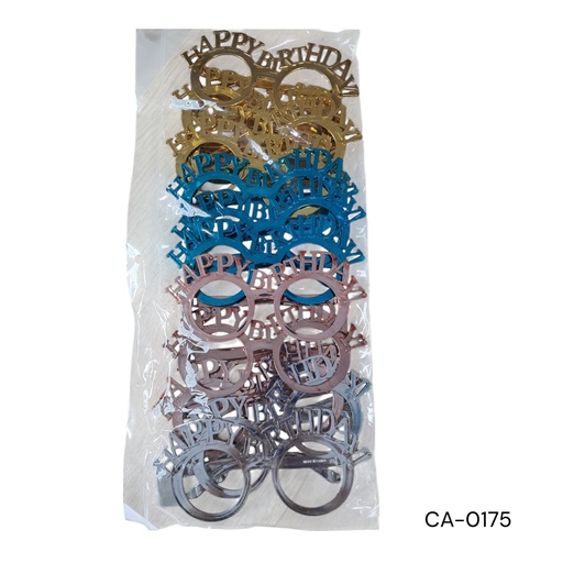 [CA-0175] LENTE FIESTA HBD METALICO